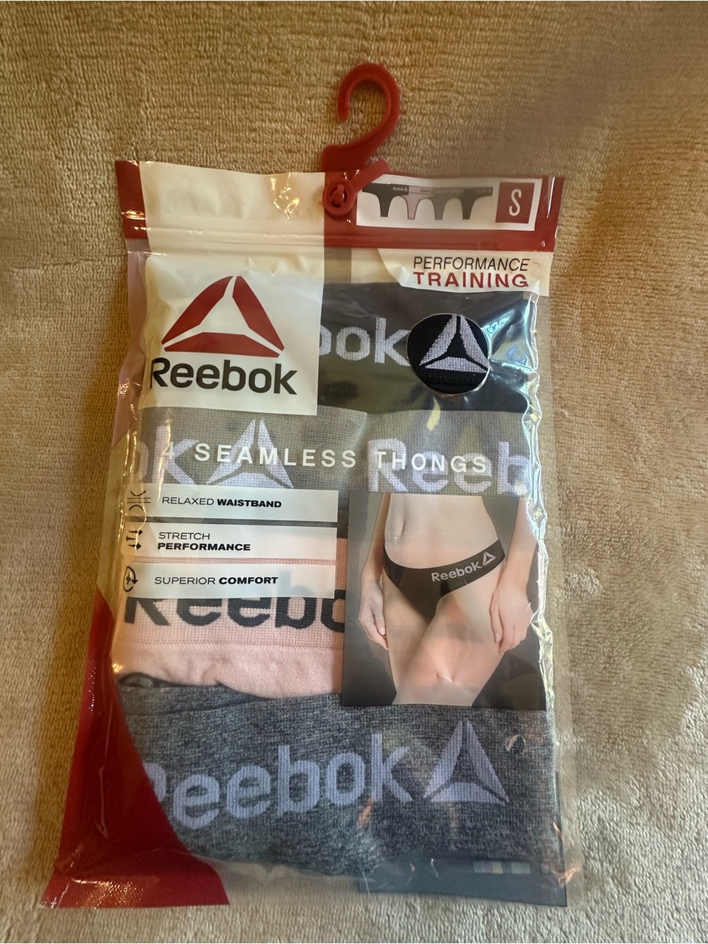 Reebok Seamless Thongs – Pink & Gray (4 Pack)